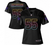 Women's Nike New York Giants #55 Ray-Ray Armstrong Game Black Fashion NFL Jersey