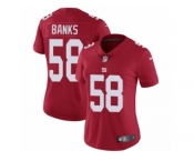Women's Nike New York Giants #58 Carl Banks Vapor Untouchable Limited Red Alternate NFL Jersey