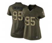Women's Nike New York Giants #95 Dalvin Tomlinson Limited Green Salute to Service NFL Jersey Women's Nike New York Giants #95 Dalvin Tomlinson Limited Green Salute to Service NFL Jersey