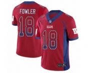 Youth New York Giants #18 Bennie Fowler Limited Red Rush Drift Fashion Football Jersey