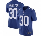 Youth New York Giants #30 Antonio Hamilton Royal Blue Team Color Vapor Untouchable Limited Player Football Jersey