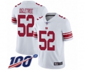 Youth New York Giants #52 Alec Ogletree White Vapor Untouchable Limited Player 100th Season Football Jersey