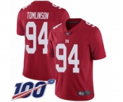 Youth New York Giants #94 Dalvin Tomlinson Red Limited Red Inverted Legend 100th Season Football Jersey