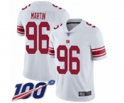 Youth New York Giants #96 Kareem Martin White Vapor Untouchable Limited Player 100th Season Football Jersey