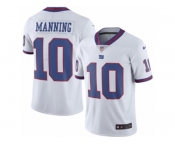 Youth Nike New York Giants #10 Eli Manning Limited White Rush NFL Jersey