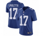 Youth Nike New York Giants #17 Kyle Lauletta Royal Blue Team Color Vapor Untouchable Limited Player NFL Jersey