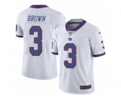 Youth Nike New York Giants #3 Josh Brown Limited White Rush NFL Jersey