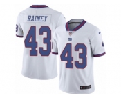 Youth Nike New York Giants #43 Bobby Rainey Limited White Rush NFL Jersey