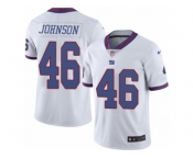 Youth Nike New York Giants #46 Will Johnson Limited White Rush NFL Jersey