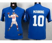 nike youth nfl jerseys new york giants #10 manning blue[portrait fashion]