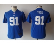 nike youth nfl jerseys new york giants #91 tuck blue[nike]