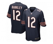 Men's Nike Chicago Bears #12 Matt Barkley Game Navy Blue Team Color NFL Jersey