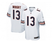 Men's Nike Chicago Bears #13 Kendall Wright Game White NFL Jersey