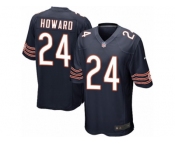 Men's Nike Chicago Bears #24 Jordan Howard Game Navy Blue Team Color NFL Jersey