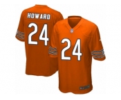 Men's Nike Chicago Bears #24 Jordan Howard Game Orange Alternate NFL Jersey
