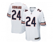 Men's Nike Chicago Bears #24 Jordan Howard Game White NFL Jersey