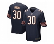 Men's Nike Chicago Bears #30 D.J. Moore Game Navy Blue Team Color NFL Jersey