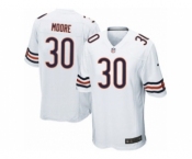 Men's Nike Chicago Bears #30 D.J. Moore Game White NFL Jersey