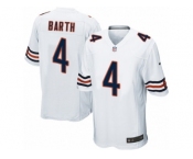 Men's Nike Chicago Bears #4 Connor Barth Game White NFL Jersey