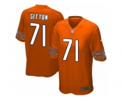 Men's Nike Chicago Bears #71 Josh Sitton Game Orange Alternate NFL Jersey