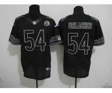 nike nfl jerseys chicago bears #54 urlacher black[Elite 50th Patch]