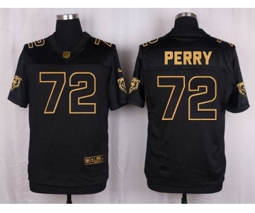 nike nfl jerseys chicago bears #72 perry black gold collection[Elite]
