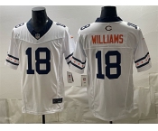Men's Chicago Bears #18 Caleb Williams White 2026 F.U.S.E. Limited Football Stitched Jersey Men's Chicago Bears #18 Caleb Williams White 2026 F.U.S.E. Limited Football Stitched Jersey