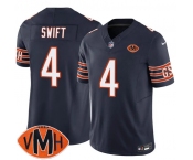 Men's Chicago Bears #4 D'Andre Swift Navy 2025 F.U.S.E. With Illinois and VMH Patch Vapor Untouchable Limited Football Stitched Jersey Men's Chicago Bears #4 D'Andre Swift Navy 2025 F.U.S.E. With Illinois and VMH Patch Vapor Untouchable Limited Football Stitched Jersey
