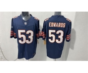 Men's Chicago Bears #53 T.J. Edwards Navy 2026 F.U.S.E. Vapor Untouchable Limited Football Stitched Jersey Men's Chicago Bears #53 T.J. Edwards Navy 2026 F.U.S.E. Vapor Untouchable Limited Football Stitched Jersey
