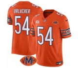 Men's Chicago Bears #54 Brian Urlacher Orange 2025 F.U.S.E. With 4-Star C Patch VMH Patch Vapor Untouchable Limited Football Stitched Jersey Men's Chicago Bears #54 Brian Urlacher Orange 2025 F.U.S.E. With 4-Star C Patch VMH Patch Vapor Untouchable Limited Football Stitched Jersey