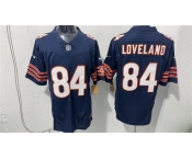 Men's Chicago Bears #84 Colston Loveland Navy 2026 F.U.S.E. Vapor Untouchable Limited Football Stitched Jersey Men's Chicago Bears #84 Colston Loveland Navy 2026 F.U.S.E. Vapor Untouchable Limited Football Stitched Jersey