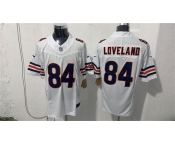 Men's Chicago Bears #84 Colston Loveland White 2026 F.U.S.E. Vapor Untouchable Limited Football Stitched Jersey Men's Chicago Bears #84 Colston Loveland White 2026 F.U.S.E. Vapor Untouchable Limited Football Stitched Jersey