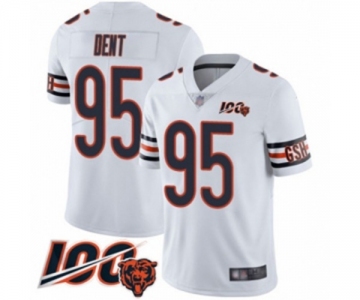 Men's Chicago Bears #95 Richard Dent White Vapor Untouchable Limited Player 100th Season Football Jersey