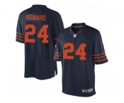 Men's Nike Chicago Bears #24 Jordan Howard Limited Navy Blue 1940s Throwback Alternate NFL Jersey