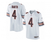 Men's Nike Chicago Bears #4 Connor Barth Limited White NFL Jersey