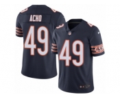 Men's Nike Chicago Bears #49 Sam Acho Limited Navy Blue Rush NFL Jersey