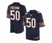 Men's Nike Chicago Bears #50 Jerrell Freeman Limited Navy Blue Team Color NFL Jersey