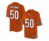 Men's Nike Chicago Bears #50 Jerrell Freeman Limited Orange Alternate NFL Jersey