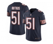 Men's Nike Chicago Bears #51 Dick Butkus Limited Navy Blue Rush NFL Jersey