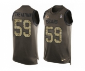 Men's Nike Chicago Bears #59 Danny Trevathan Limited Green Salute to Service Tank Top Alternate NFL Jersey