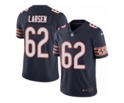 Men's Nike Chicago Bears #62 Ted Larsen Limited Navy Blue Rush NFL Jersey