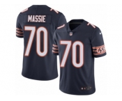 Men's Nike Chicago Bears #70 Bobby Massie Limited Navy Blue Rush NFL Jersey