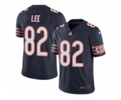 Men's Nike Chicago Bears #82 Khari Lee Limited Navy Blue Rush NFL Jersey