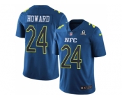 Nike Chicago Bears #24 Jordan Howard Navy Men's Stitched NFL Limited NFC 2017 Pro Bowl Jersey