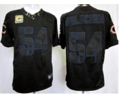 Nike NFL Jerseys Chicago Bears #54 Brian Urlacher Black[C Patch Impact Limited]