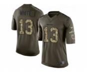 nike nfl jerseys chicago bears #13 white army green[nike Limited Salute To Service][white]