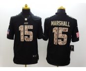 nike nfl jerseys chicago bears #15 marshall black[salute to service limited]