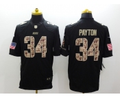 nike nfl jerseys chicago bears #34 payton black[salute to service limited]