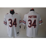 nike nfl jerseys chicago bears #34 payton white[nike limited]