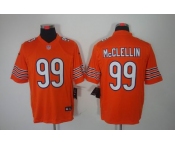 nike nfl jerseys chicago bears #99 mcclellin orange[nike limited]